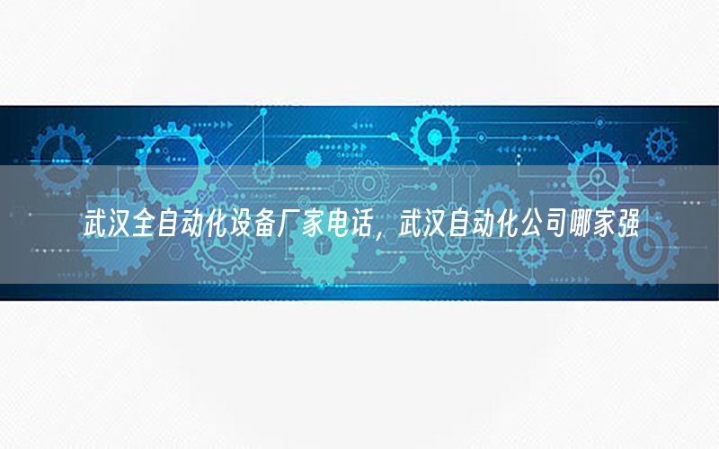 武漢全自動化設(shè)備廠家電話，武漢自動化公司哪家強