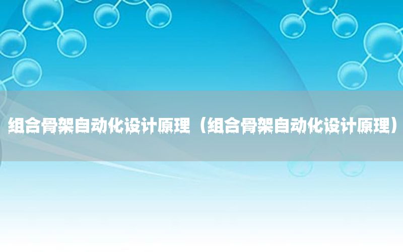 組合骨架自動化設計原理（組合骨架自動化設計原理）