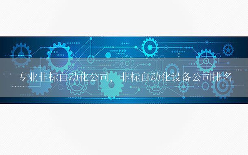 專業(yè)非標自動化公司，非標自動化設備公司排名