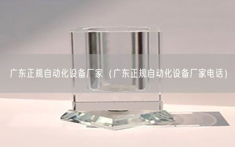 廣東正規(guī)自動化設備廠家（廣東正規(guī)自動化設備廠家電話）